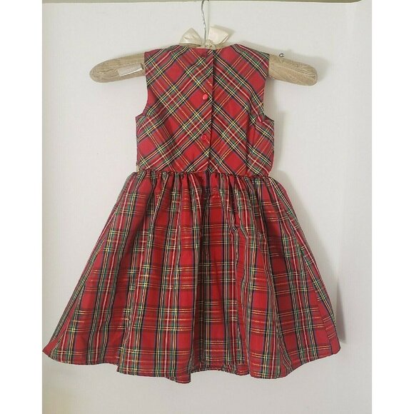 Speechless Kids Red Plaid Holiday Christmas Dress - Picture 2 of 9
